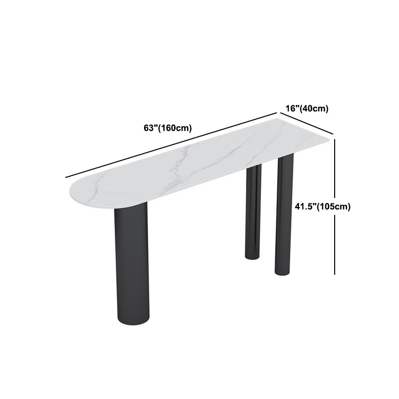 Modern 1/3 Pieces Bar Table Set Stone Counter Table with High Stools