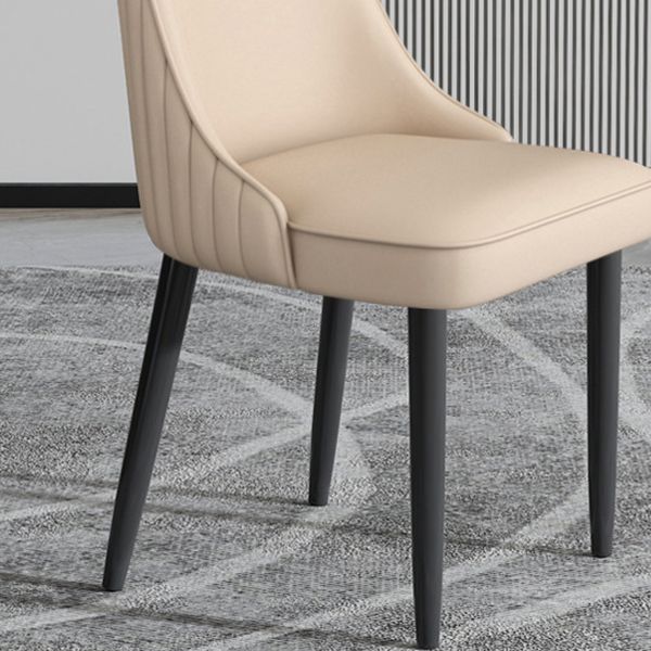 Faux Leather Dining Chair Parsons Home Arm Dining Side Chair