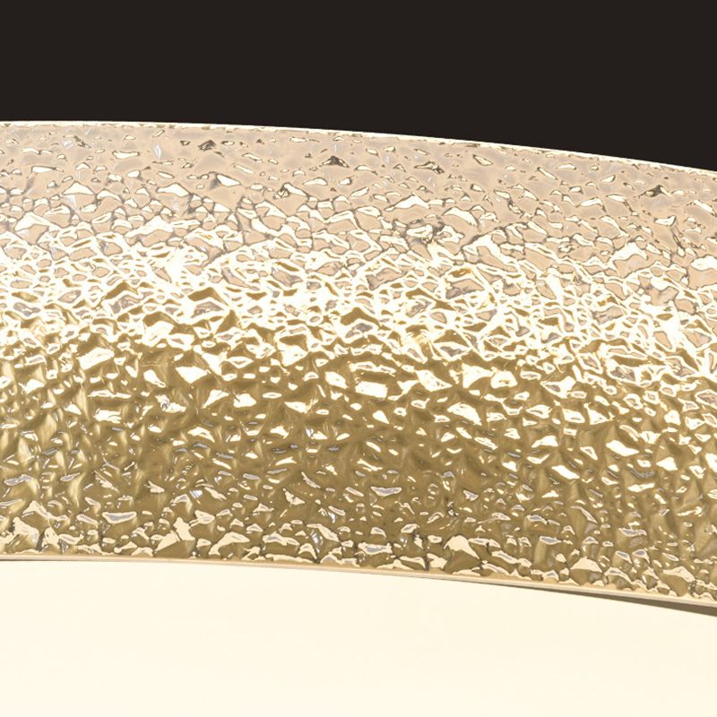 Round Flush Light Modern Style Metal 1 Light Flush Ceiling Light Fixture
