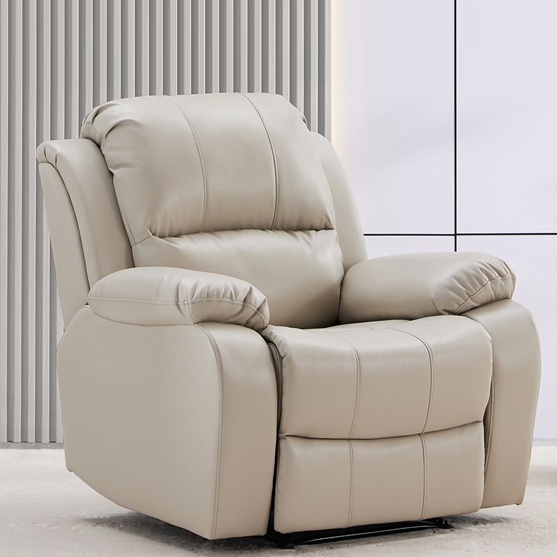 34.6" Wide Leather Single Recliner Traditional Swiveling Recliner Chair
