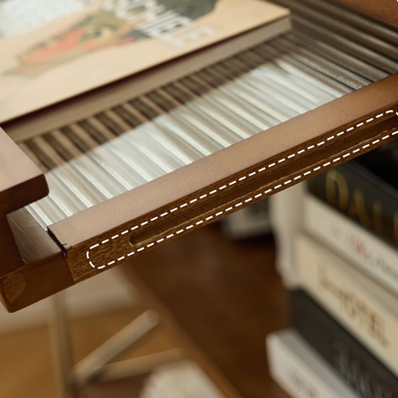 Closed Back Bookcase Modern Style Solid Wood Bookshelf with Shelves