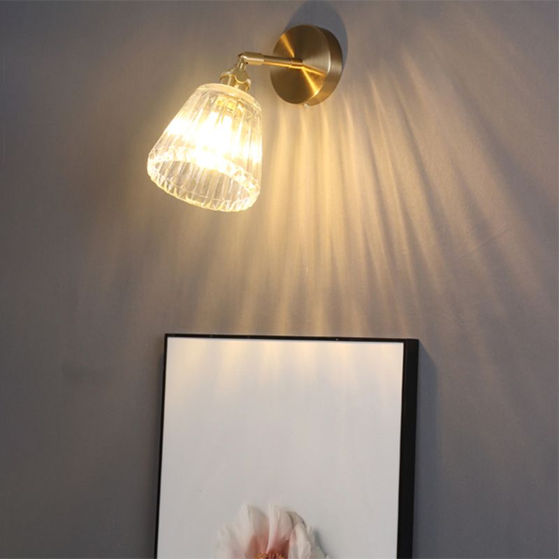 Industrielle schattierte Wandmontage Leuchte eindeutige Glaswandleuchte für Bett