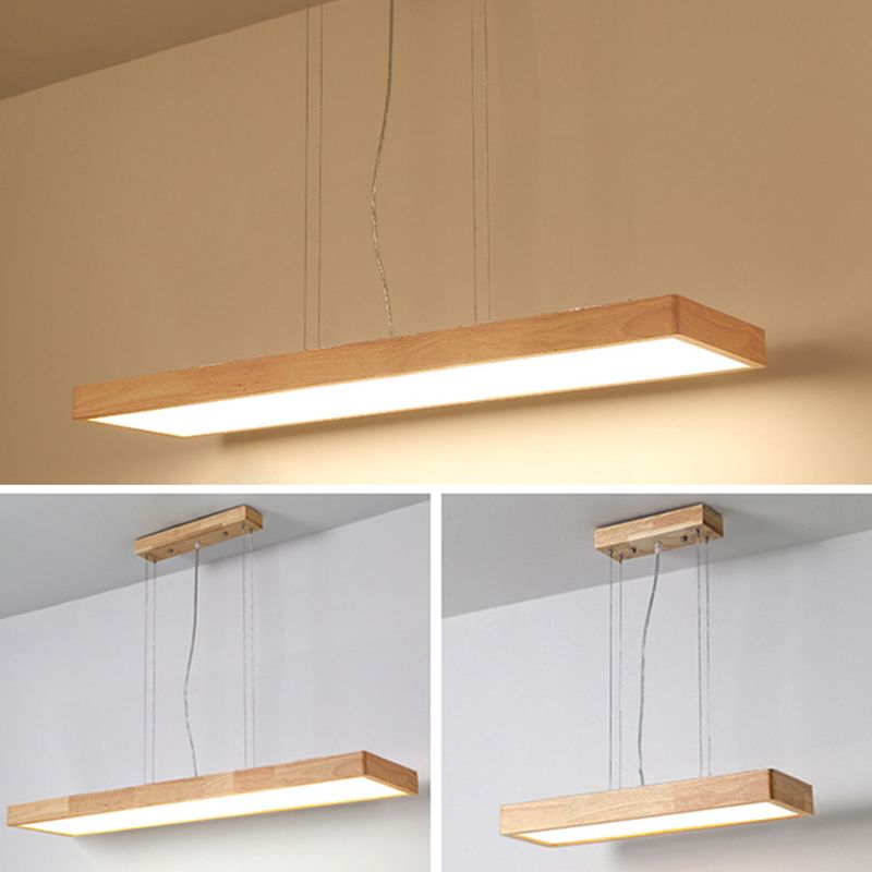 Lámparas de colgante de madera para el comedor