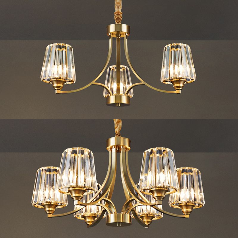 Postmodern Starburst Chandelier Pendant Light Glass Hanging Light Fixtures for Living Room