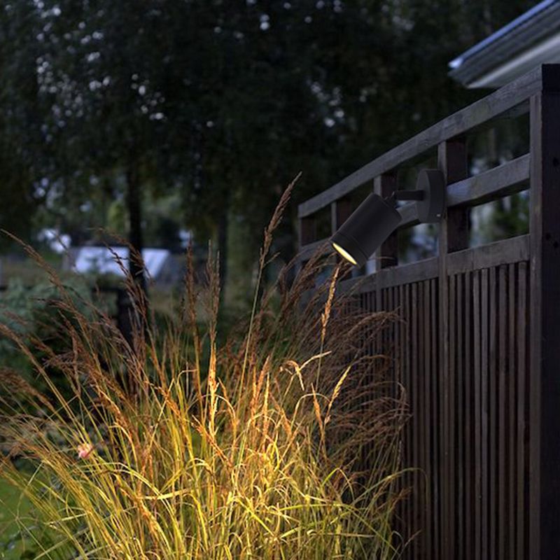 Adjustable 1 - Light Wall Mount Light Modern Wall Reading Spotlight in Dark Black