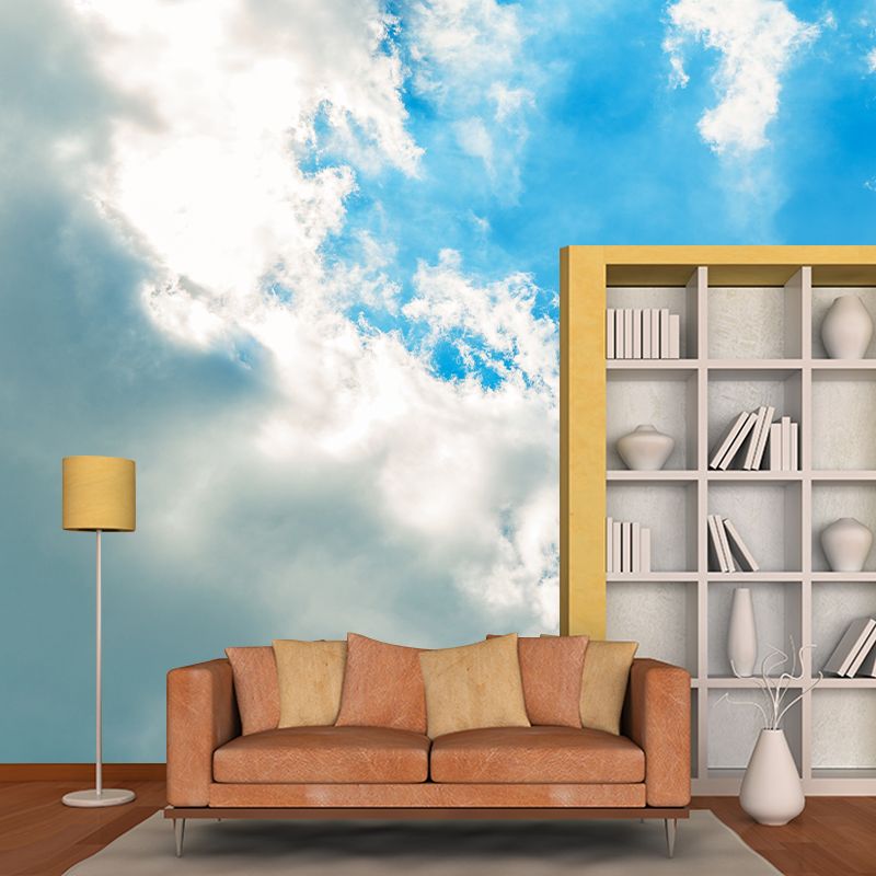 Beautiful Cloudscape Removable Wall Mural for Sitting Room, Customized Size Available