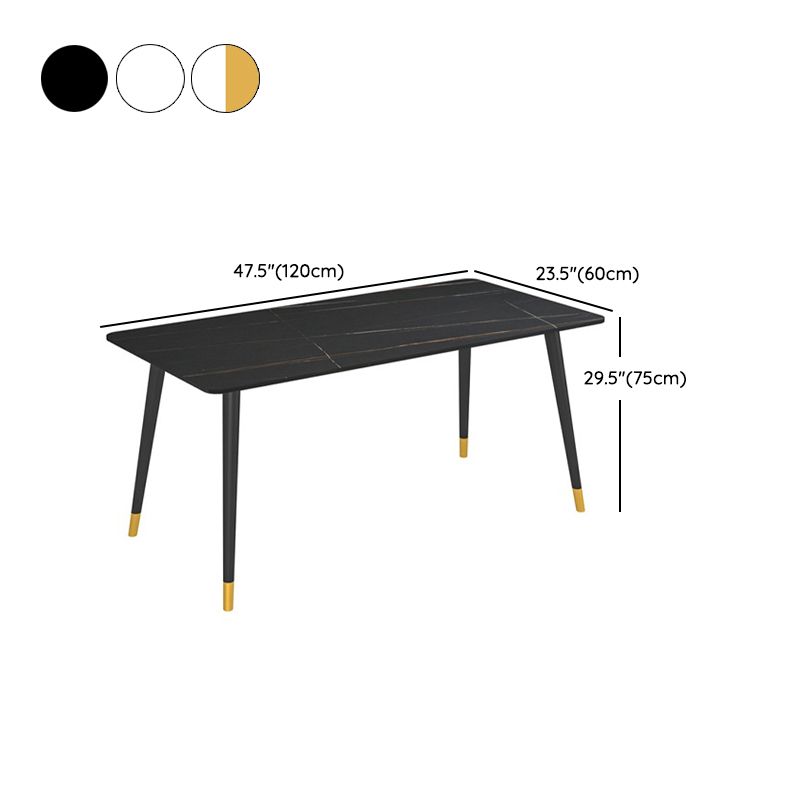Modern 1/2/5/6/7 Pieces Dining Set Rectangle Stone Dining Table for Dining Room Cafe