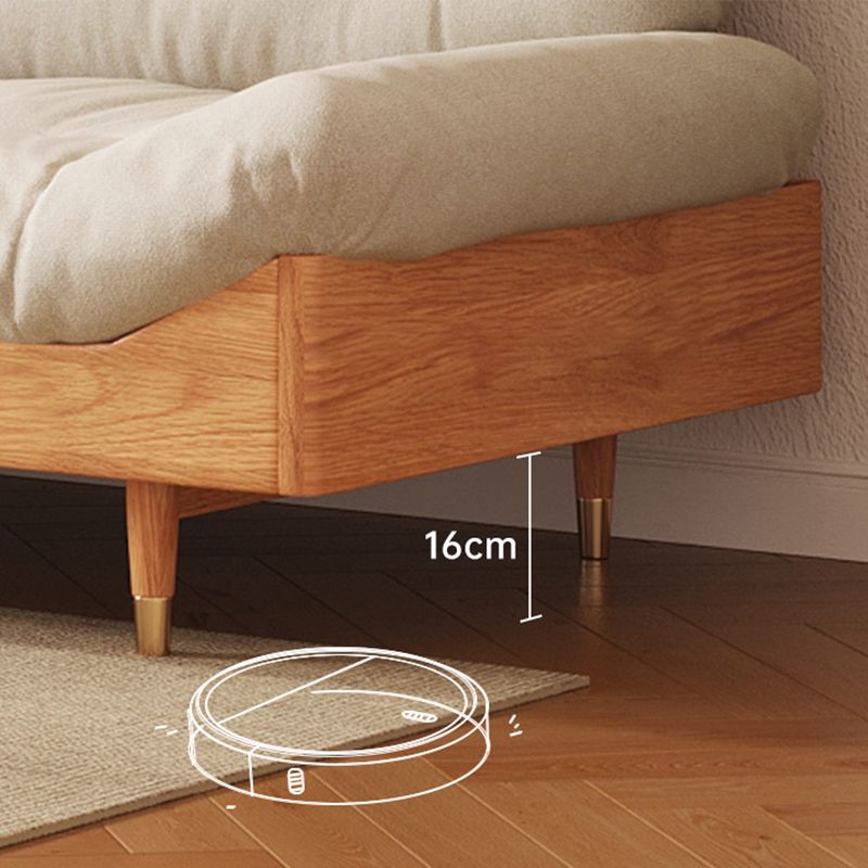 Armloses Sofa loser Rücken 35 "W Tufted Modern Sofa für Wohnzimmer