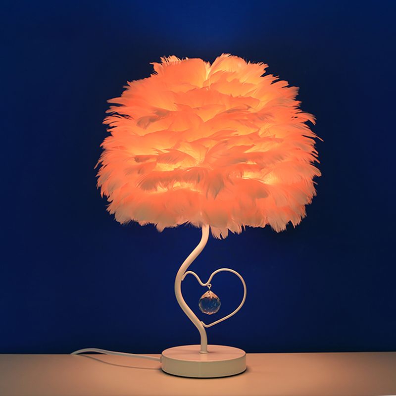 Aprikose/Blau/Orange Dome Nachttisch Licht modern