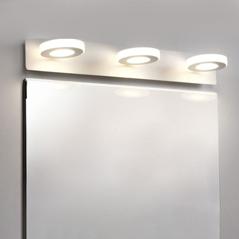 Multi -Lichter runde Schattenwandbeleuchtung moderne Metallwandmontageleuchte in Weiß