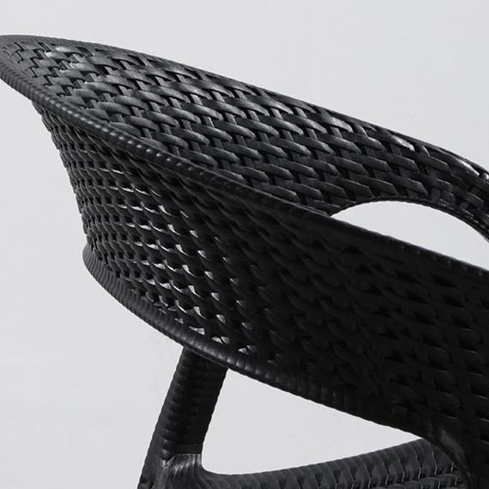 Open Back Armchair Plastic Scandinavian Kitchen Dining Room Chair