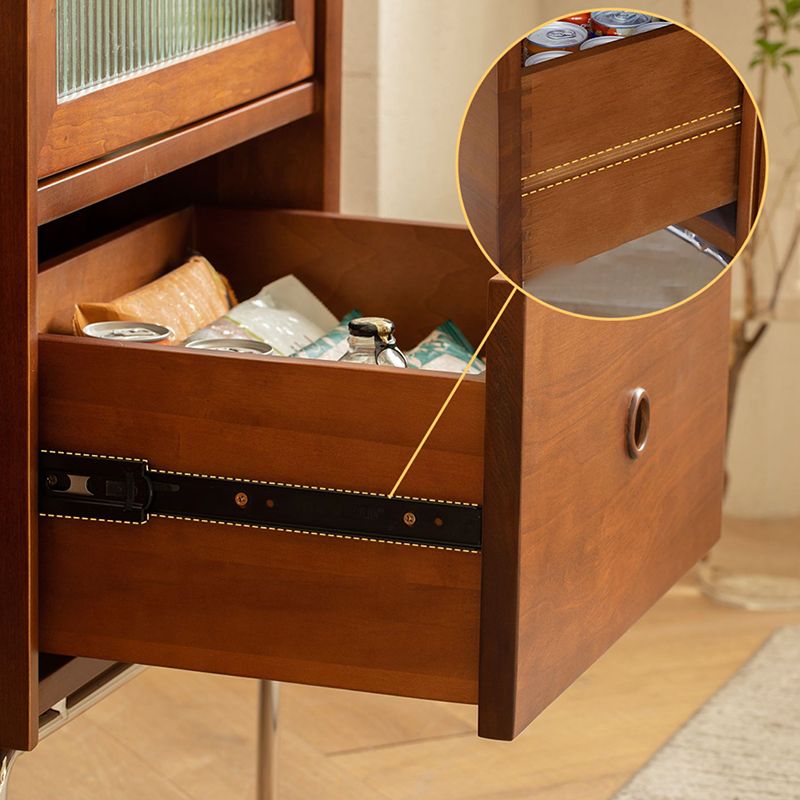 Minimal Rectangle Living Room Storage Chest Mid-Century Modern Wooden Accent Chest