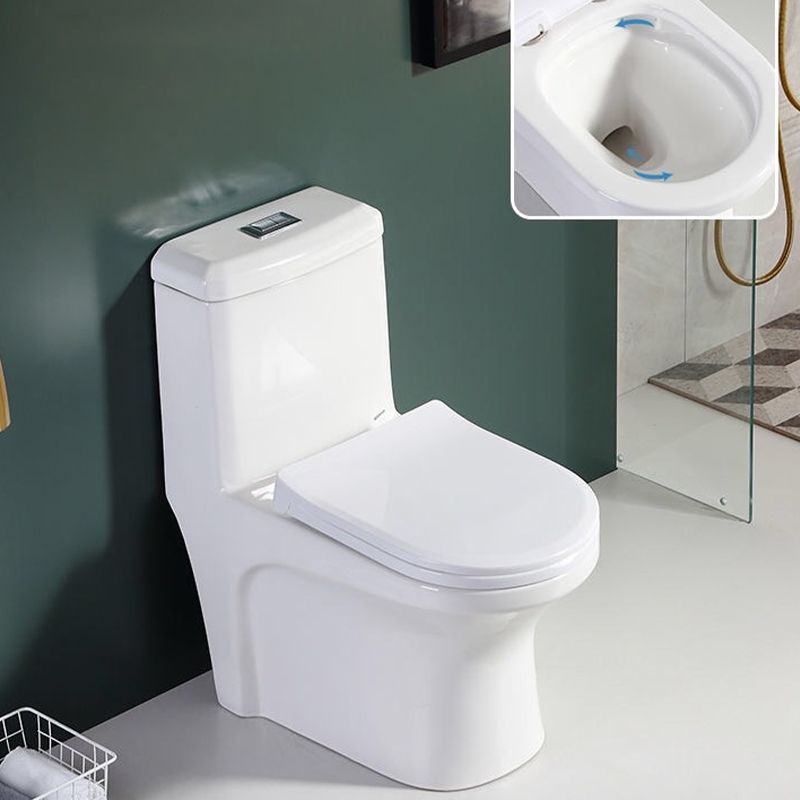 Traditional 1-Piece Toilet Bowl Floor Mounted White Urine Toilet for Bathroom