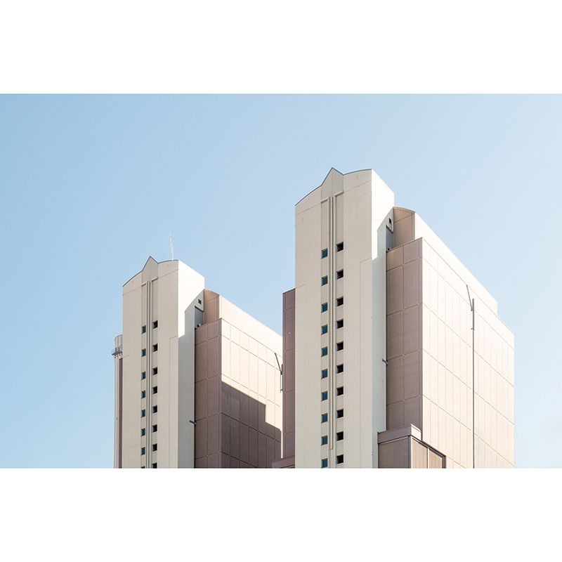 Architecture Mural Decal Modern Wall Decor for Meeting Room, Personalised Size