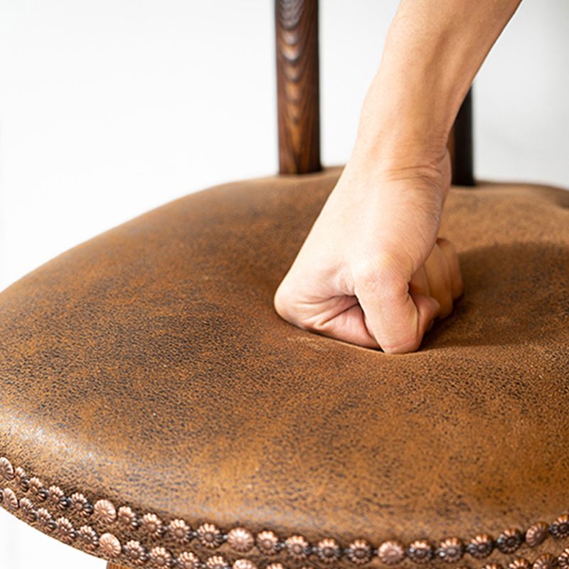 Modern Wooden Barstool Fabric Cushion in Matte Finish for Indoor