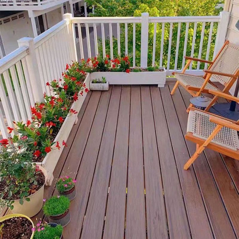 Embossed Nailed Decking Tiles Composite 118" x 5.5" Tile Kit Outdoor Patio