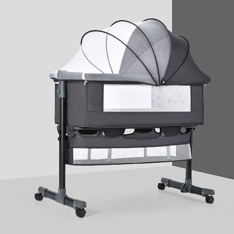 Baby Height Adjustable Bassine Rocking Fabric Beside Bassinet with Washable Mattress