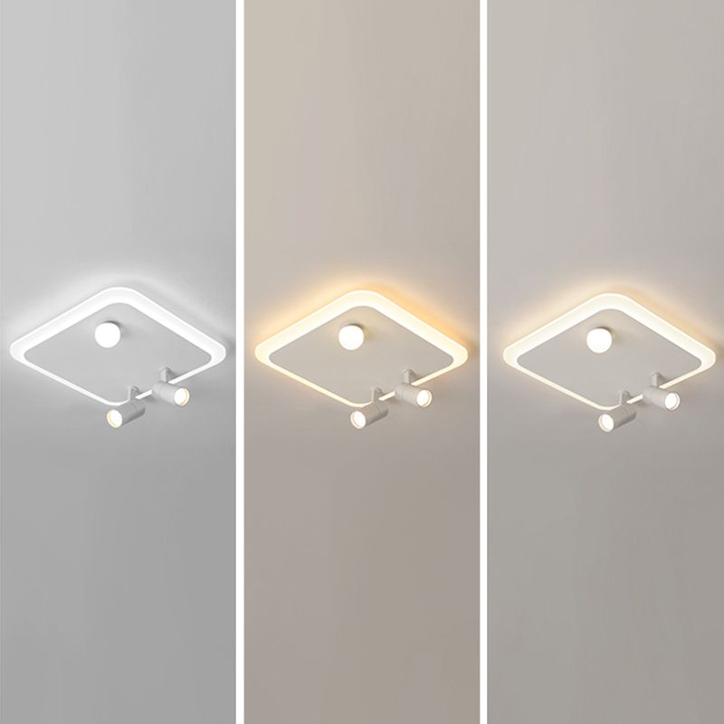 Ultramoderne LED-Deckenleuchten zur Deckenmontage, Deckenleuchte aus weißem Acryl