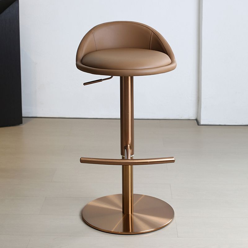 Adjustable Height Bar Stool Contemporary Dining Stool with Footrest