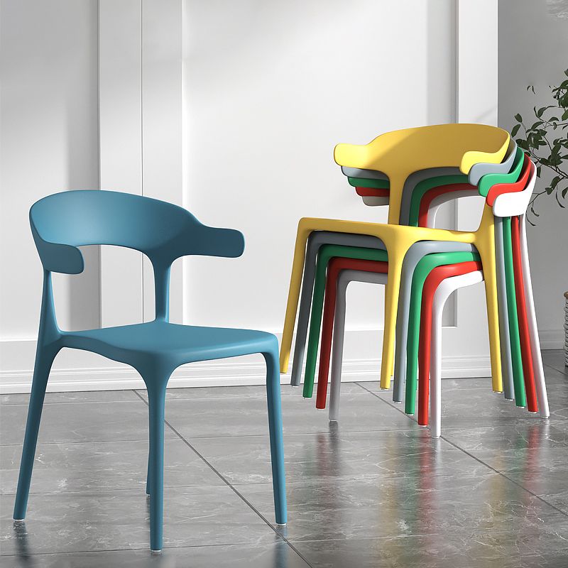 Fauteuil en plastique de salon scandinave, finition mate, chaise de salle à manger à oreilles