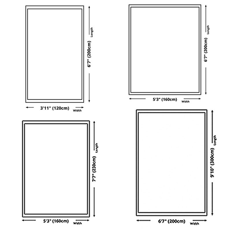 Modern Carpet Polyester Artistic Pattern Rug Non-Slip Backing Indoor Rug for Home Decoration