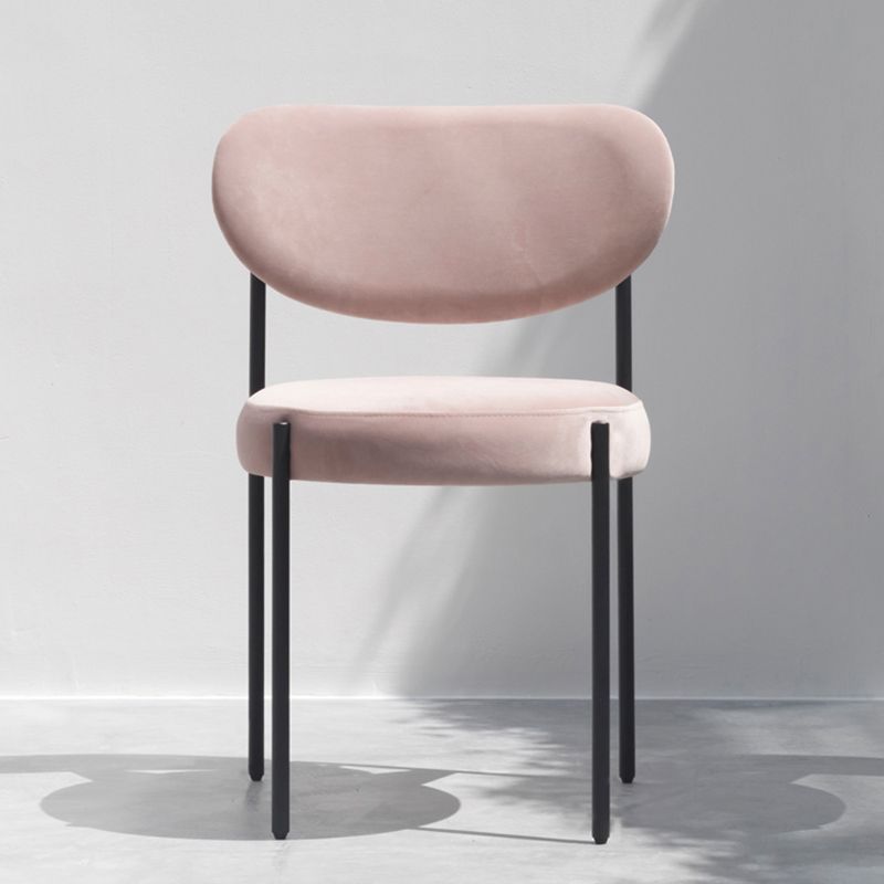 Chaises d'appoint rembourrées de Style scandinave, chaise de salle à manger à dossier ouvert pour la maison