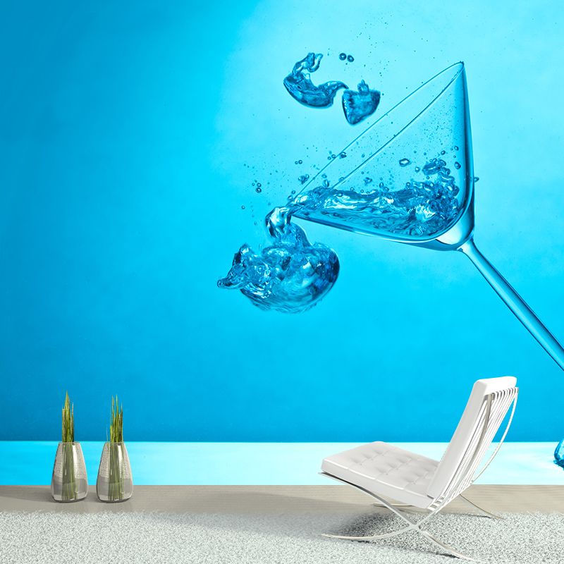 Wine Drink Mildew Resistant Wallpaper Photography Sleeping Room Wall Mural