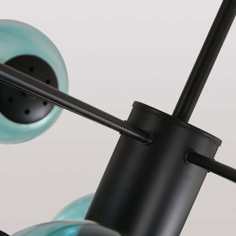 Simplicity Chandelier Light Fixture Black Hanging Ceiling Light for Living Room