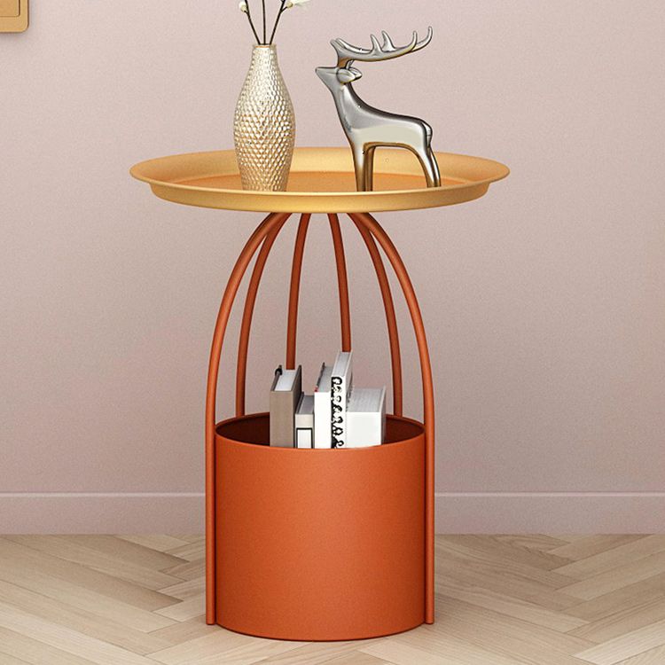 Mid-Century Modern Pedestal Coffee Table Iron Coffee Cocktail Table for Home