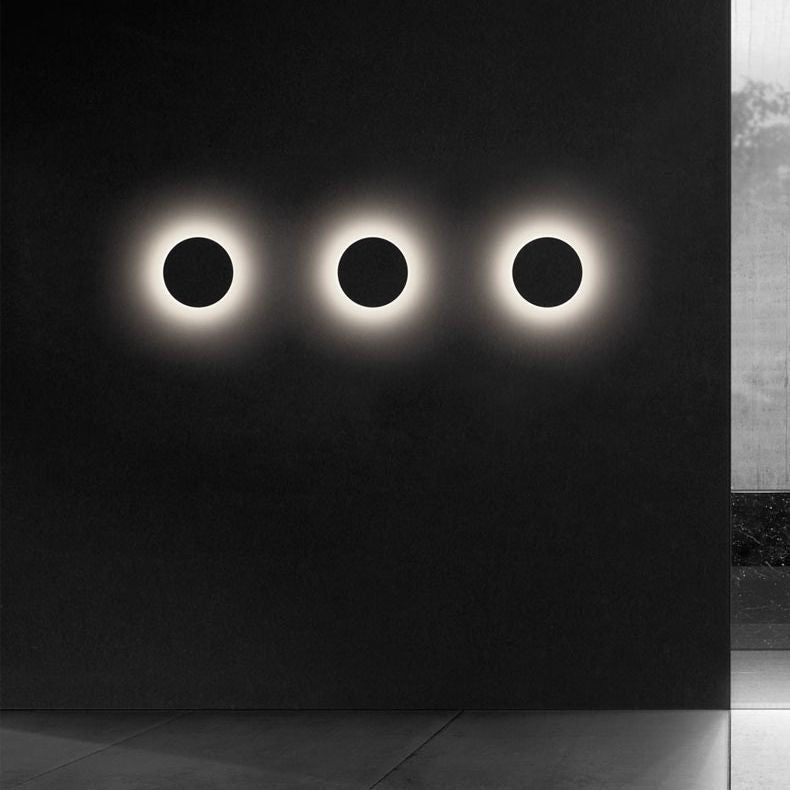 6" Height Simplicity Metal Wall Light Modern Style Geometric Patio Aisle Sconce Light in Frosted Black