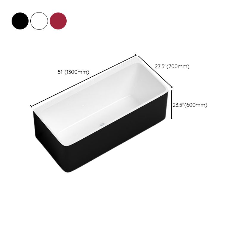 Modern Rectangular Alcove Bath Tub Acrylic Bath Tub for Home