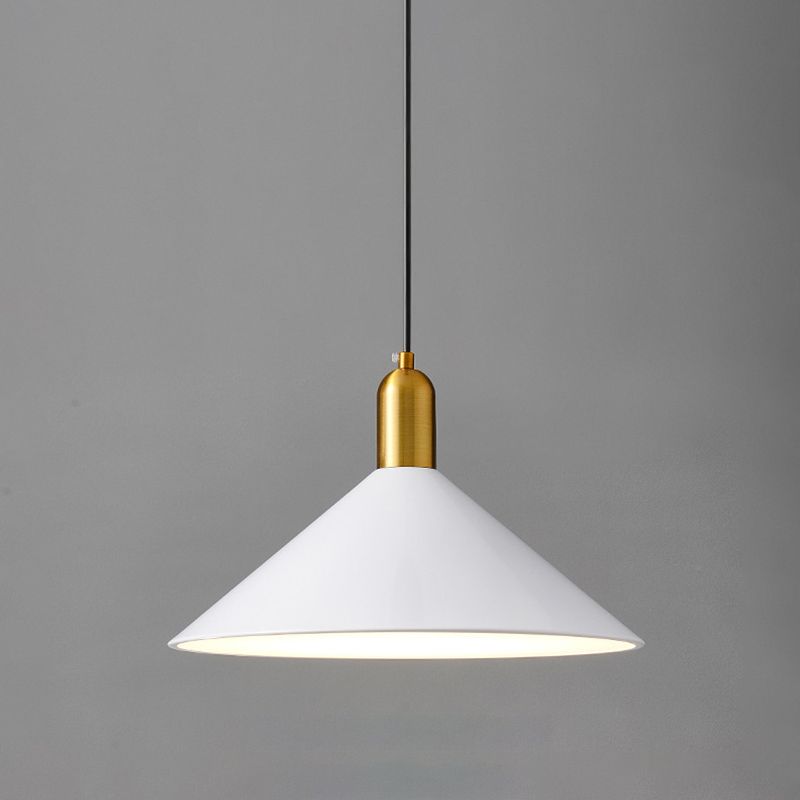 Elektroplate ijzerhanglamp in moderne creatieve stijl taps toelopend indoor hanglampje