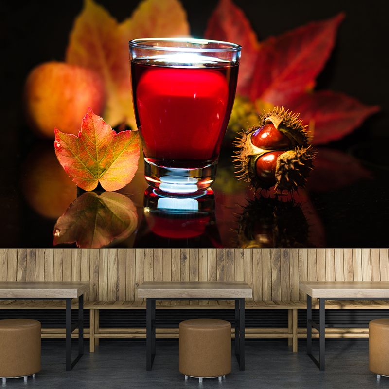 Commercial Bar Decoration Wine Mural Wallpaper Water Resistant Wall Decor