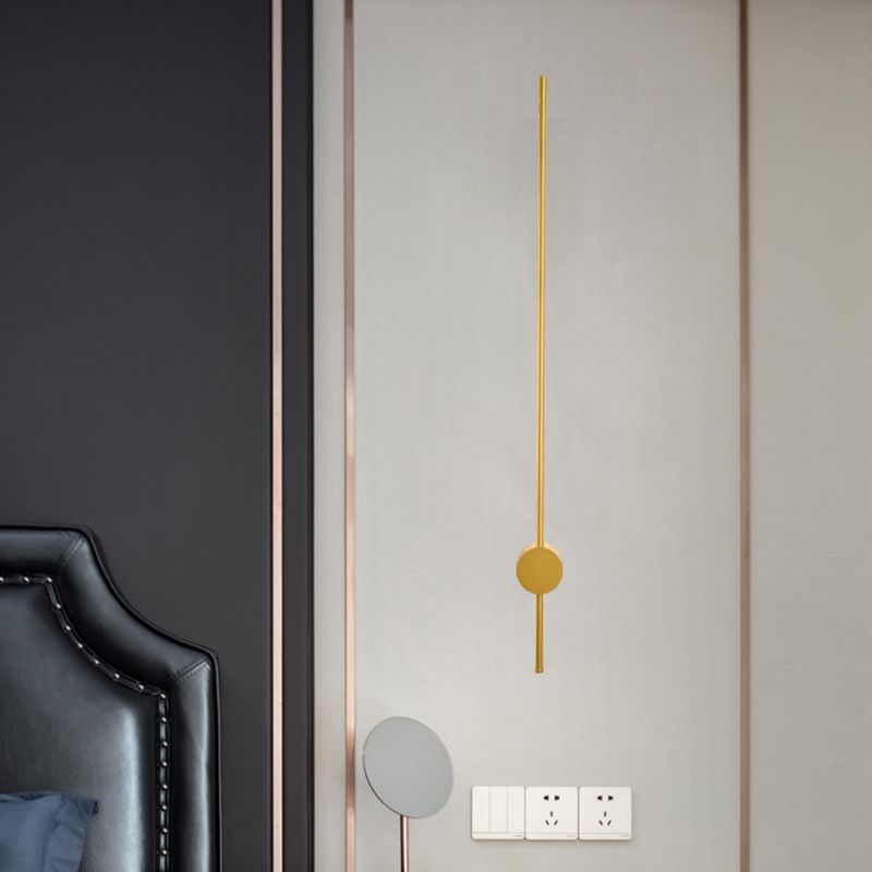 Linear Shade Metal Wall Sconce Modern Style 1-Light Wall Mount Light Fixture