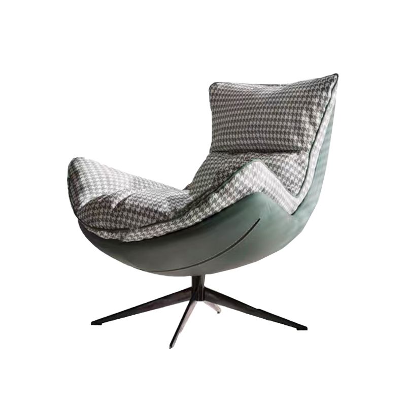 Contemporary Swivel Armless Removable Slipcover Lounge Accent Chair