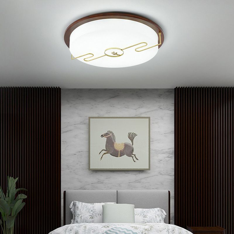 Modern Flush Mount Ceiling Light Fixture 1-Light Restaurant Flush Mount Lamp with Acrylic Shade