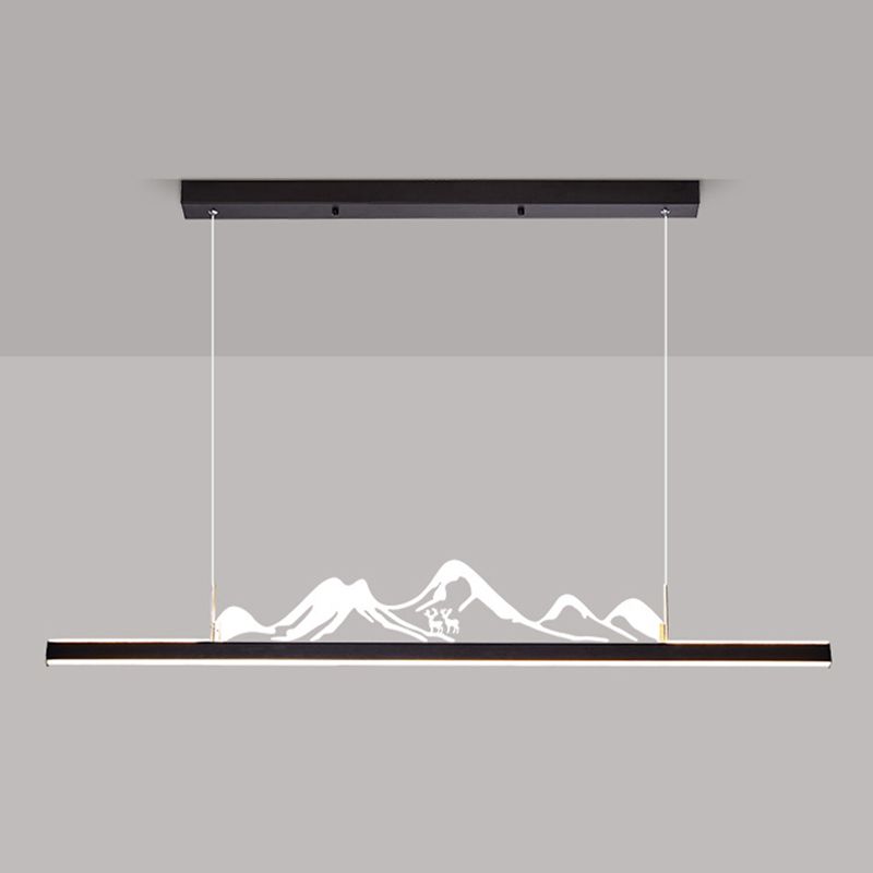 Iluminación moderna de iluminación LED acrílico Luz de luz para comedor para comedor