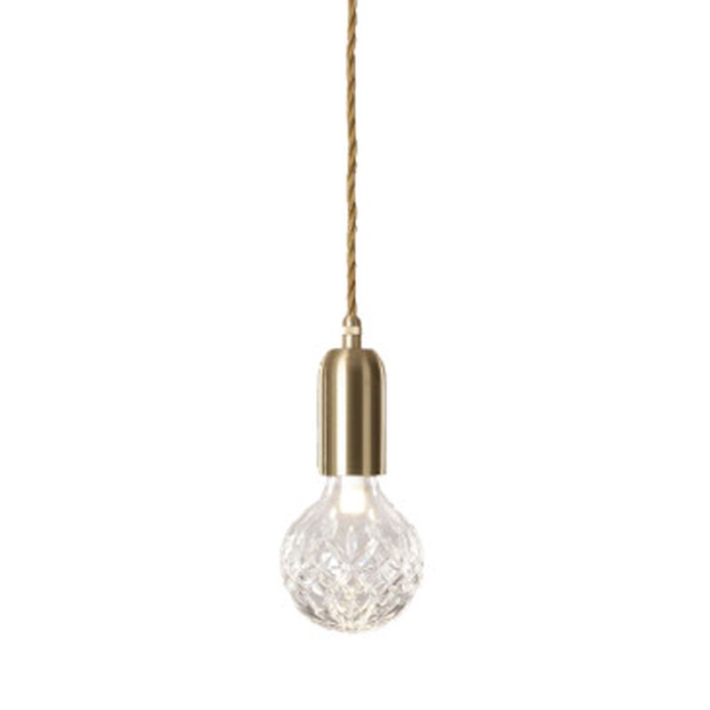 Loft Style Bulb Ceiling Lighting Fixture Metal Down Lighting Pendant for Cloth Shop