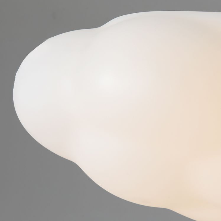 Single Modern White Flush Mount Lighting Acrylic LED Ceiling Light for Bedroom