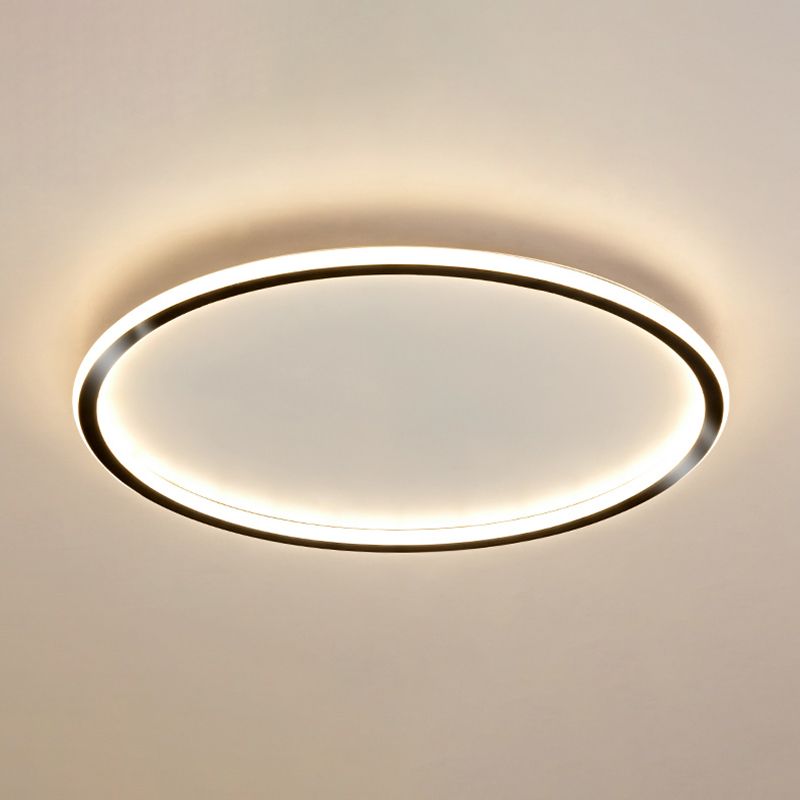 Ultra-thin 1-Light LED Flush Light New Modern Acrylic Ceiling Mount Lamp for Bedroom