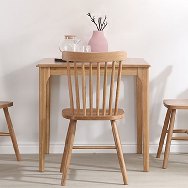 Industrial Style 4 Legs Furniture Solid Wood Square Dining Table for Dining Room