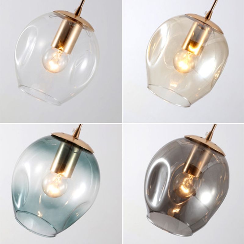 Minimalismo contemporaneo a sospensione vetro trasparente 10 piega per soffitto sospesa per le scale a spirale