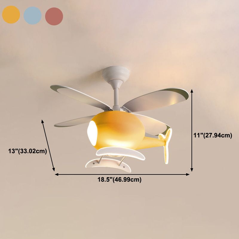 Metal Ceiling Fan Lighting Modern Style Multi Light Ceiling Fan Lamp for Living Room