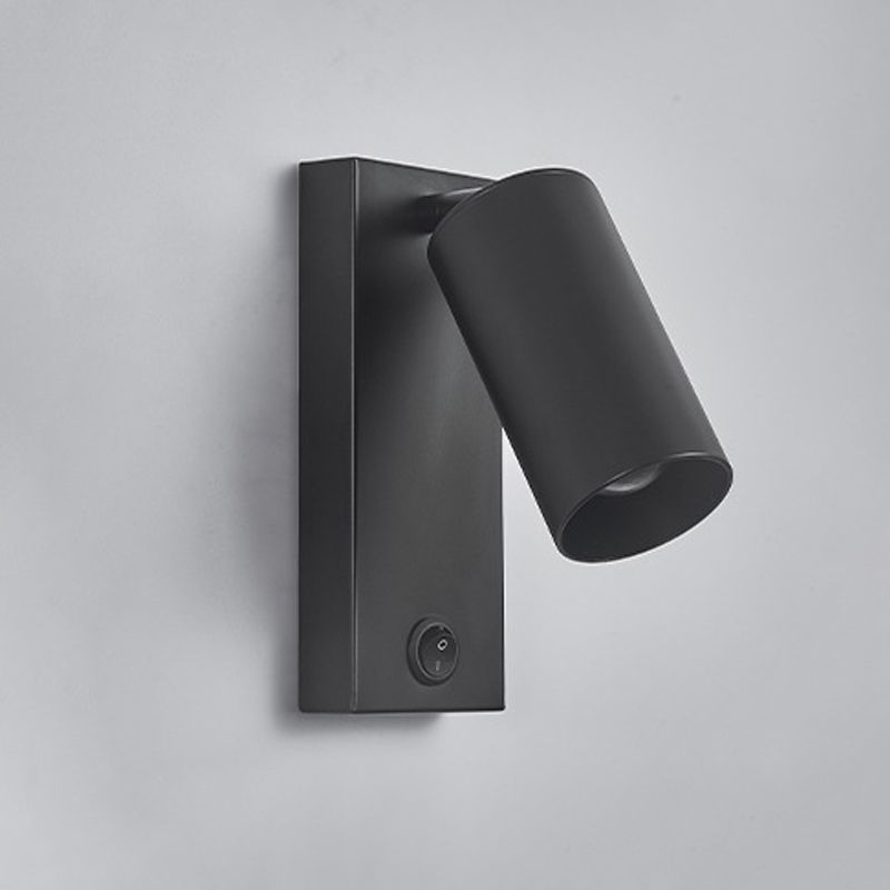 Modern Pivoting Wall Sconce Cylinder Reading Wall Light for Bedroom