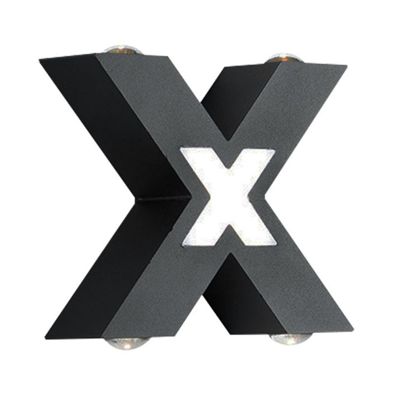 Modern Minimalist Style X-shaded Wall Mounted Light Fixture Metal 4 Lights Wall Lamps