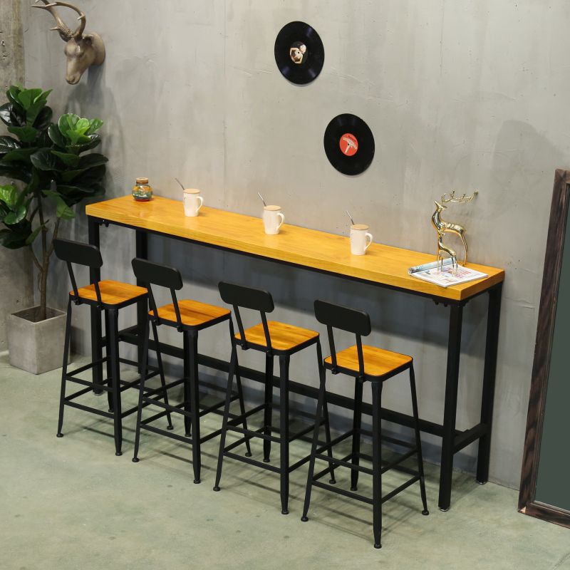 Modern Style Wood 1/2/5/9 Pieces Bar Table Set Rectangle Bar Table for Home