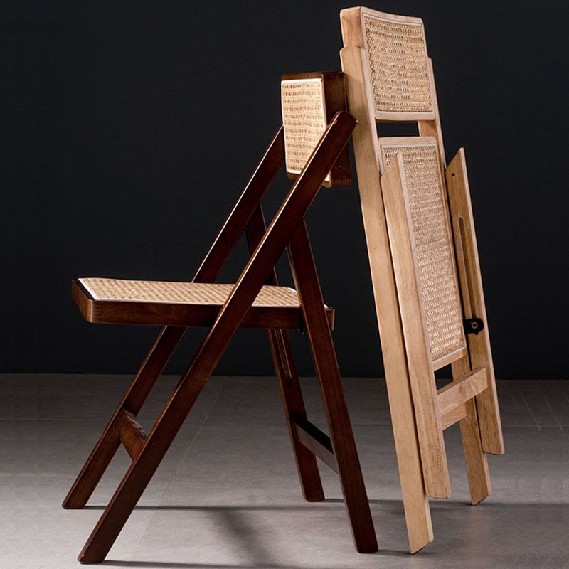 Contemporary Kitchen Chairs Dining Open Back Armless Side Chairs with Wooden Legs