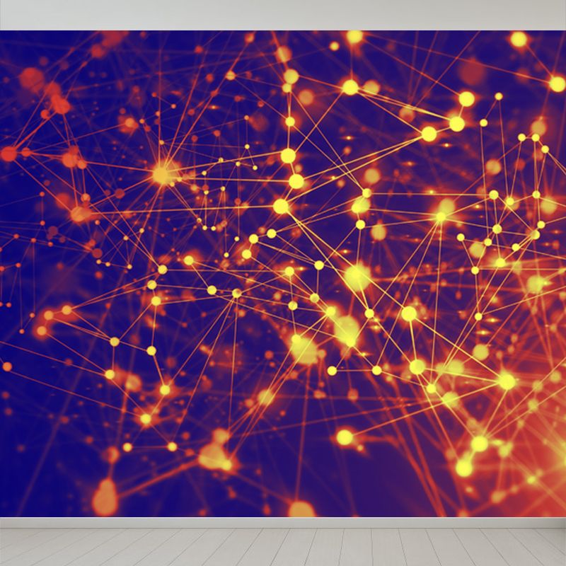 Water Resistant Abstract Wall Mural Non-Woven Modern Wall Covering for Dining Room