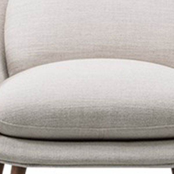 Modern Style Dining Chair Linen Parsons Arm Chair for Living Room