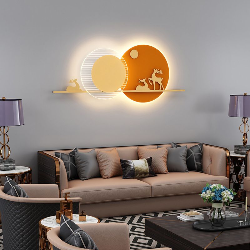 Modern Style Metallic Wall Light Creative LED Wall Light Sconce for Bedroom